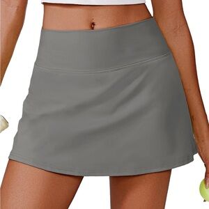 Gray Athletic Skort